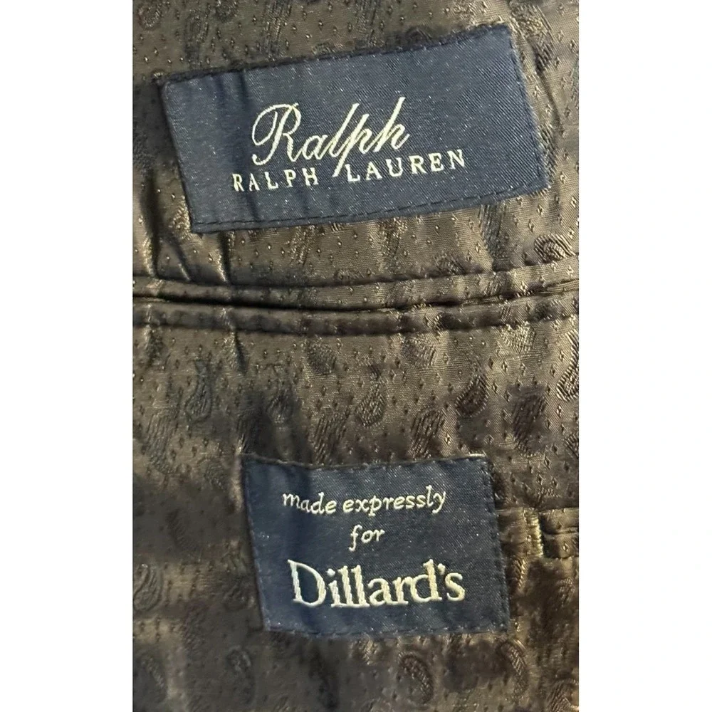 Ralph Lauren Men's Blazer Suit Jacket 100% Camel Hair Single Vent Black 41R‎
